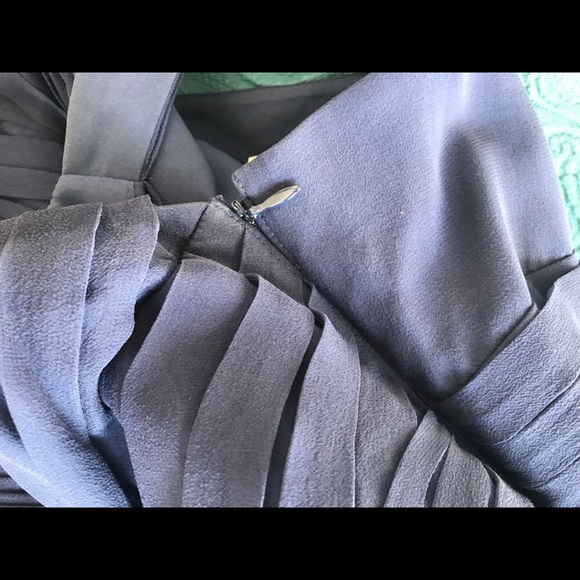 Ann Taylor Silk Pleated Cross Front Dress - Picture 3 of 5